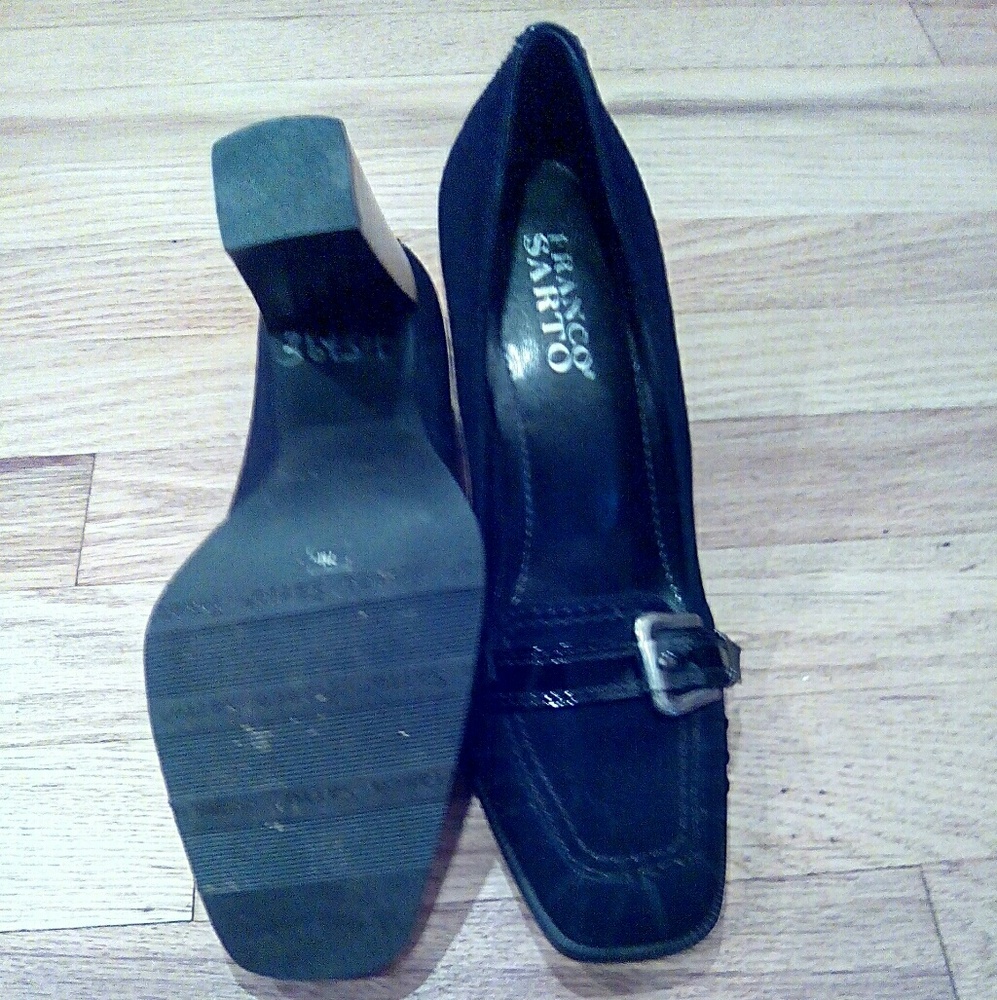 Franco Sarto Black Buckle Pumps - Picture 5 of 5